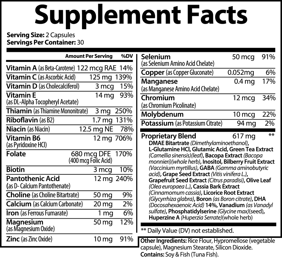 Nootropic Brain & Focus Formula