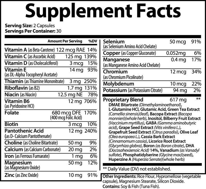 Nootropic Brain & Focus Formula