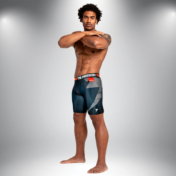 STORM DELTA BLACK COMPRESSION SHORTS - Black/Black