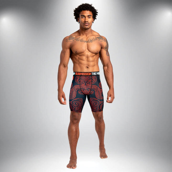 STORM REDLINE COMPRESSION SHORTS - Black/Red